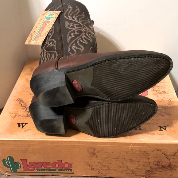 Ladies Laredo “NIB” Size 6M Copper Kettle 11 Trucker Boots - Picture 7 of 9